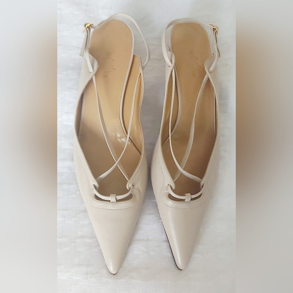 Hermes Authentic Slingbacks Pumps Size 9